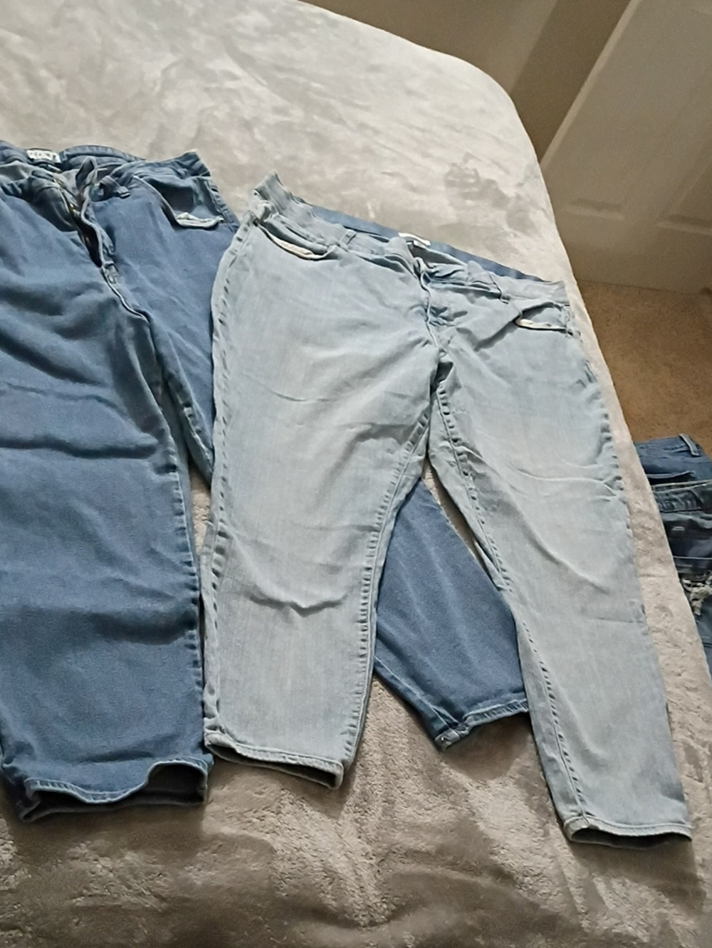 Ava & Viv Light Blue and Medium Blue Jeggings Duo